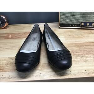 Cliffs by White Mountain Clara Women's 9 Black Slip-On Classic Ballet Flats